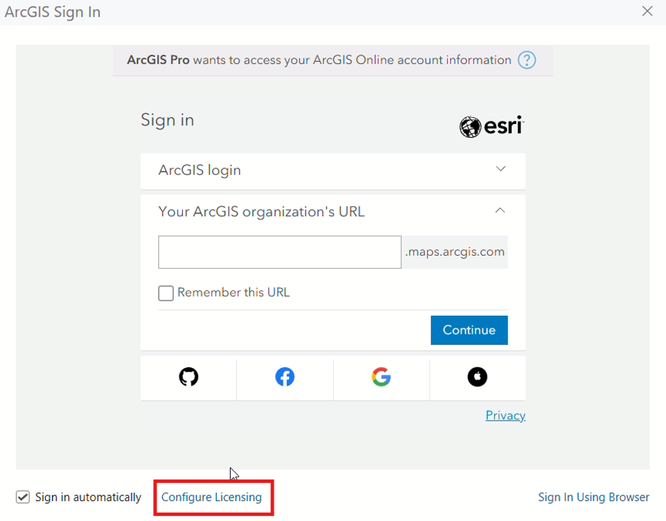 Configuring License